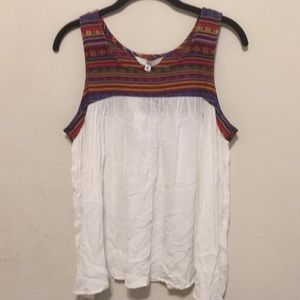 Jack by BB Dakota Tribal Stripe Jacquard Tank Top